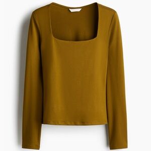 H&M Square Neck Top Size:M